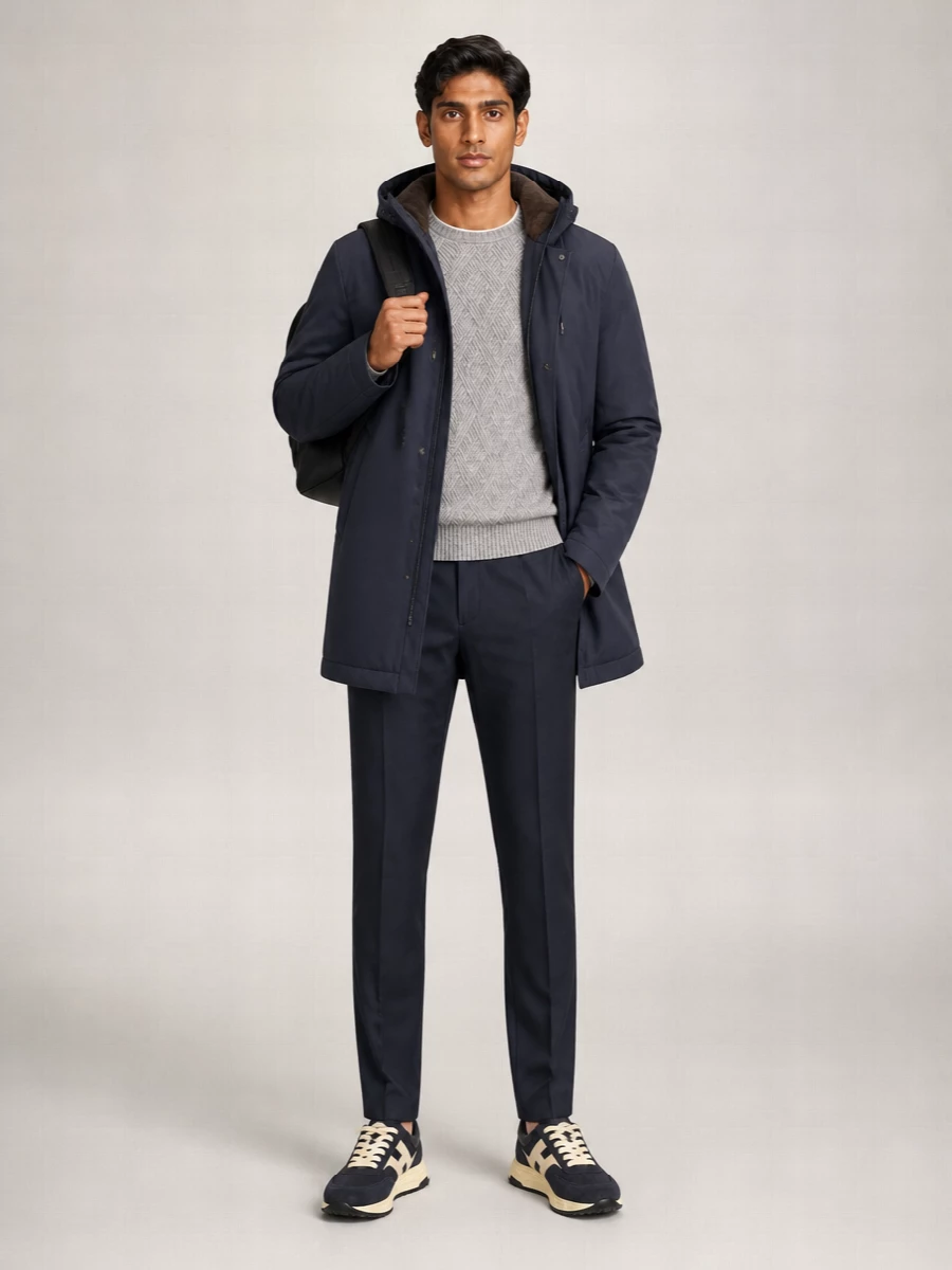 Herno Hooded Windbreaker Jacket