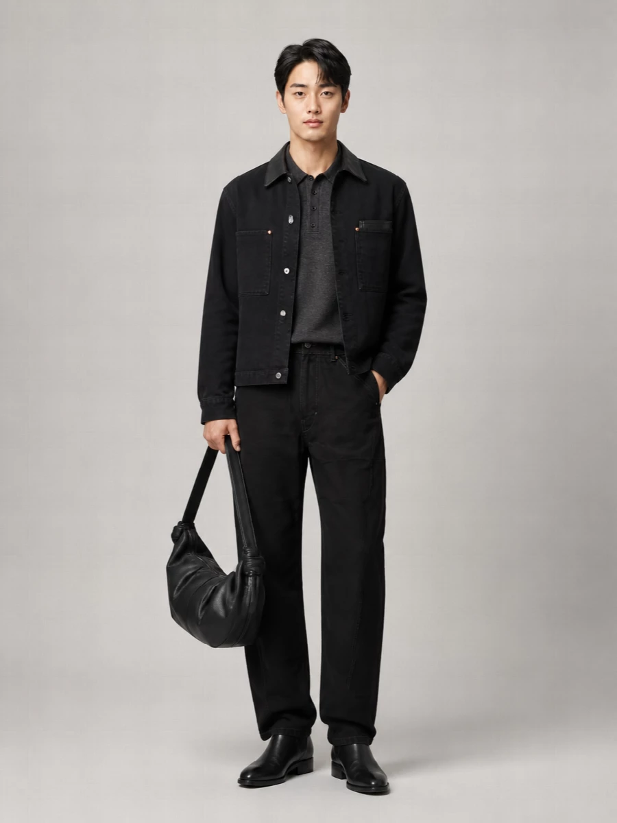 Lemaire cotton single-breasted coat