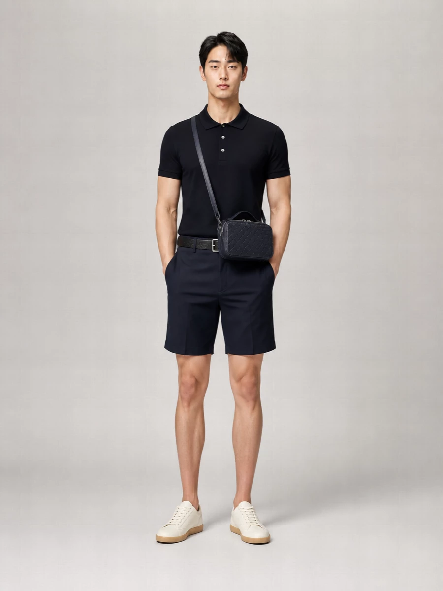 Zegna Silk Cotton Polo Shirt