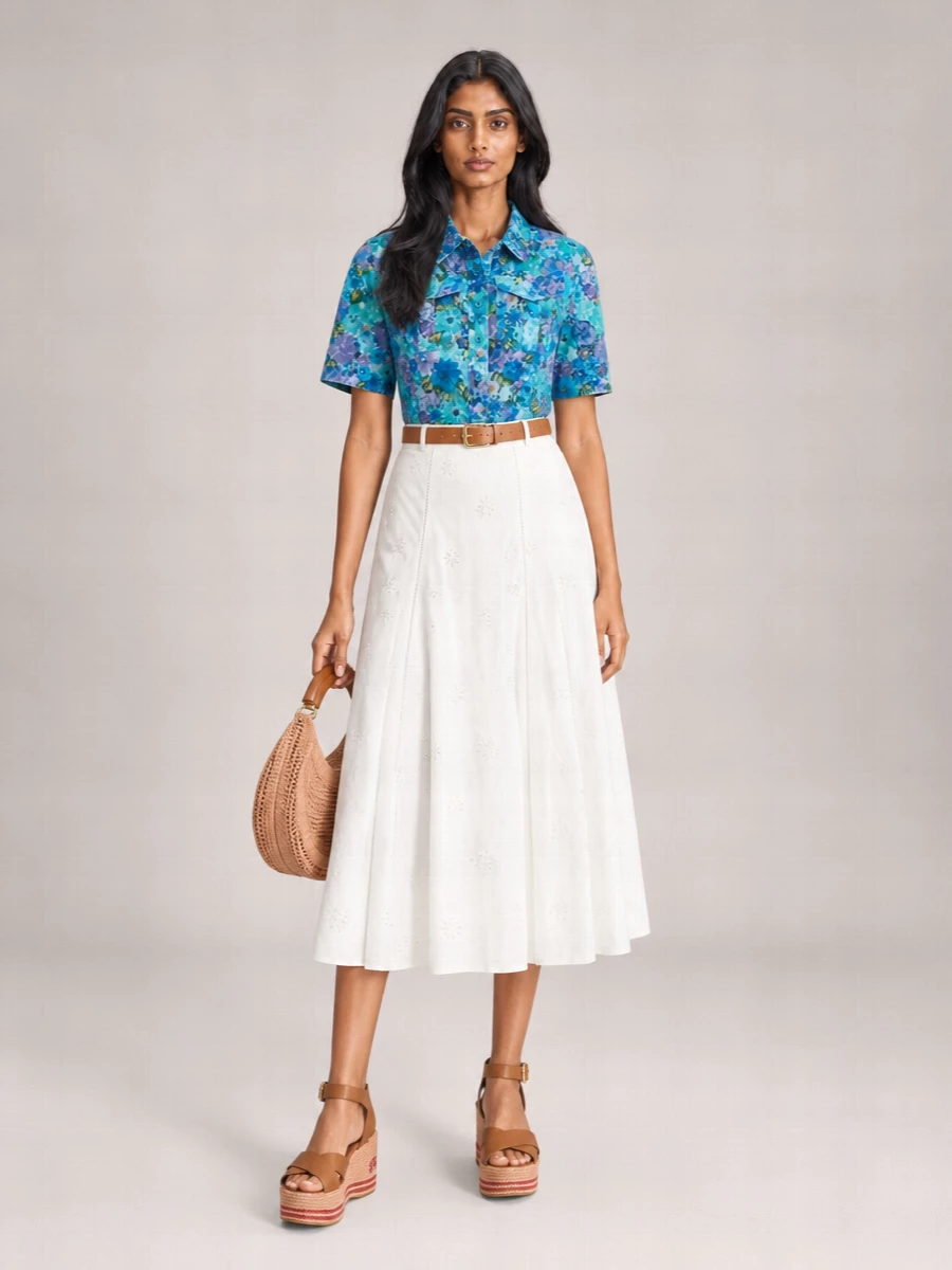Chloé Cotton Floral-Print Mini Dress