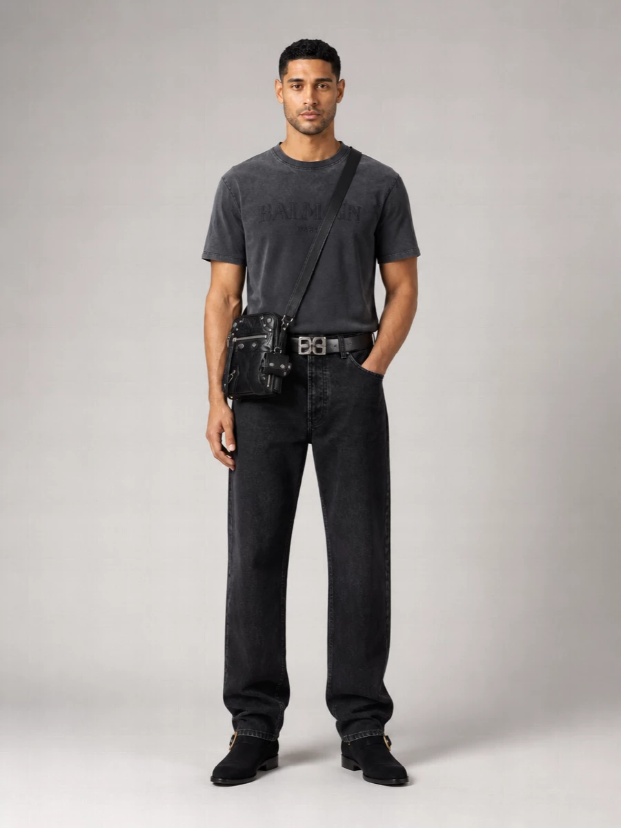 Balmain Wide-Leg Jeans
