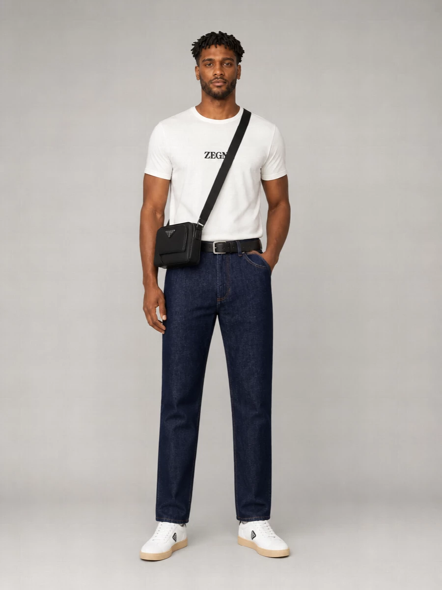 Zegna Cotton Crewneck Short-Sleeve T-Shirt