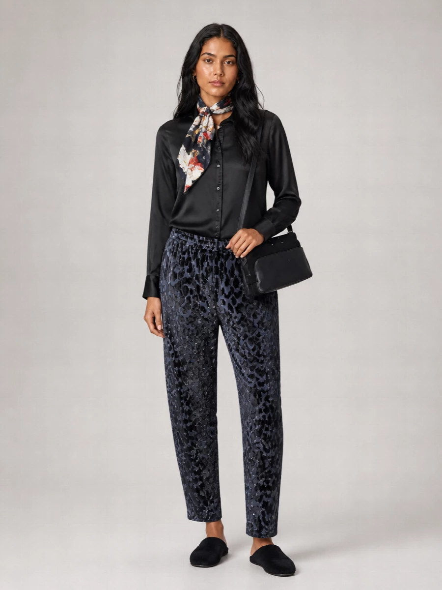 Pierre Louise Mascia Silk Trousers