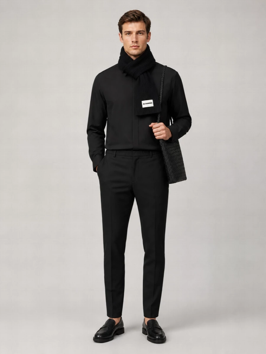 Jil Sander Virgin Wool Tailored Trousers