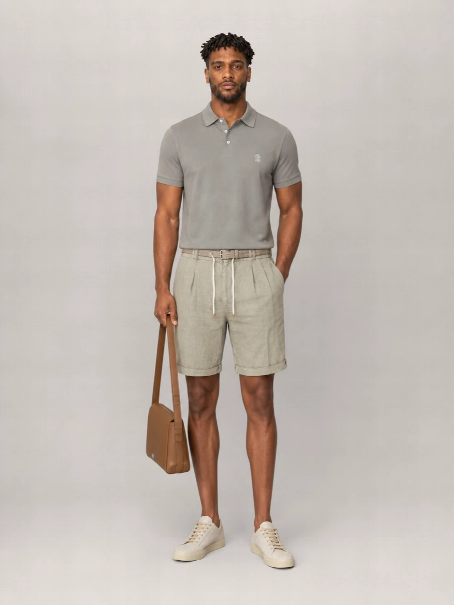 Brunello Cucinelli Cotton Short-Sleeve Piqué Polo Shirt