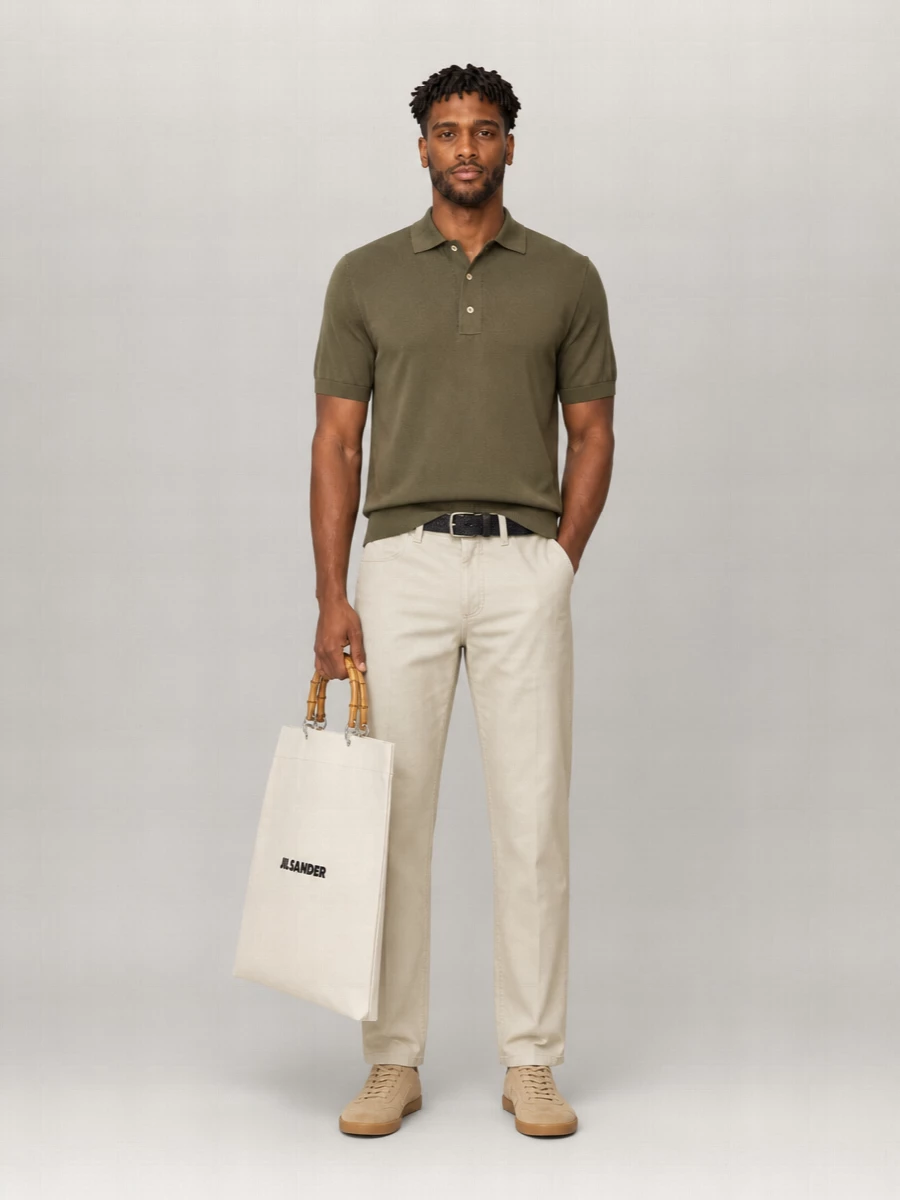 Zanone Knit Short-Sleeve Polo Shirt