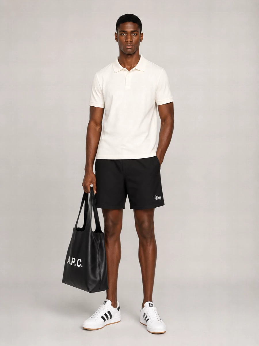 Stüssy Cotton Piqué Short-Sleeve Polo Shirt