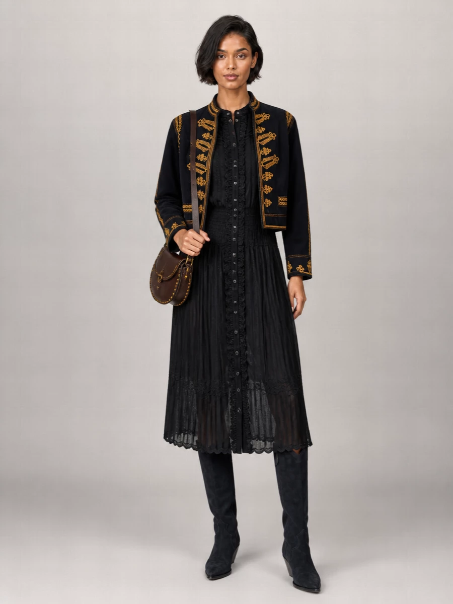 Isabel Marant Etoile Cotton Single Breasted Coat