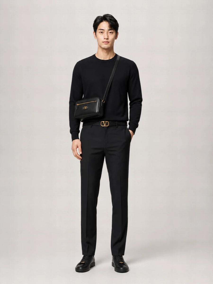 Valentino Garavani Wool Sweater Crew Neck Long Sleeves