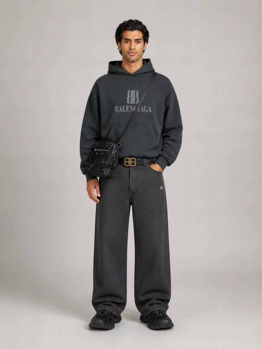 Balenciaga Cotton Hooded Sweatshirt
