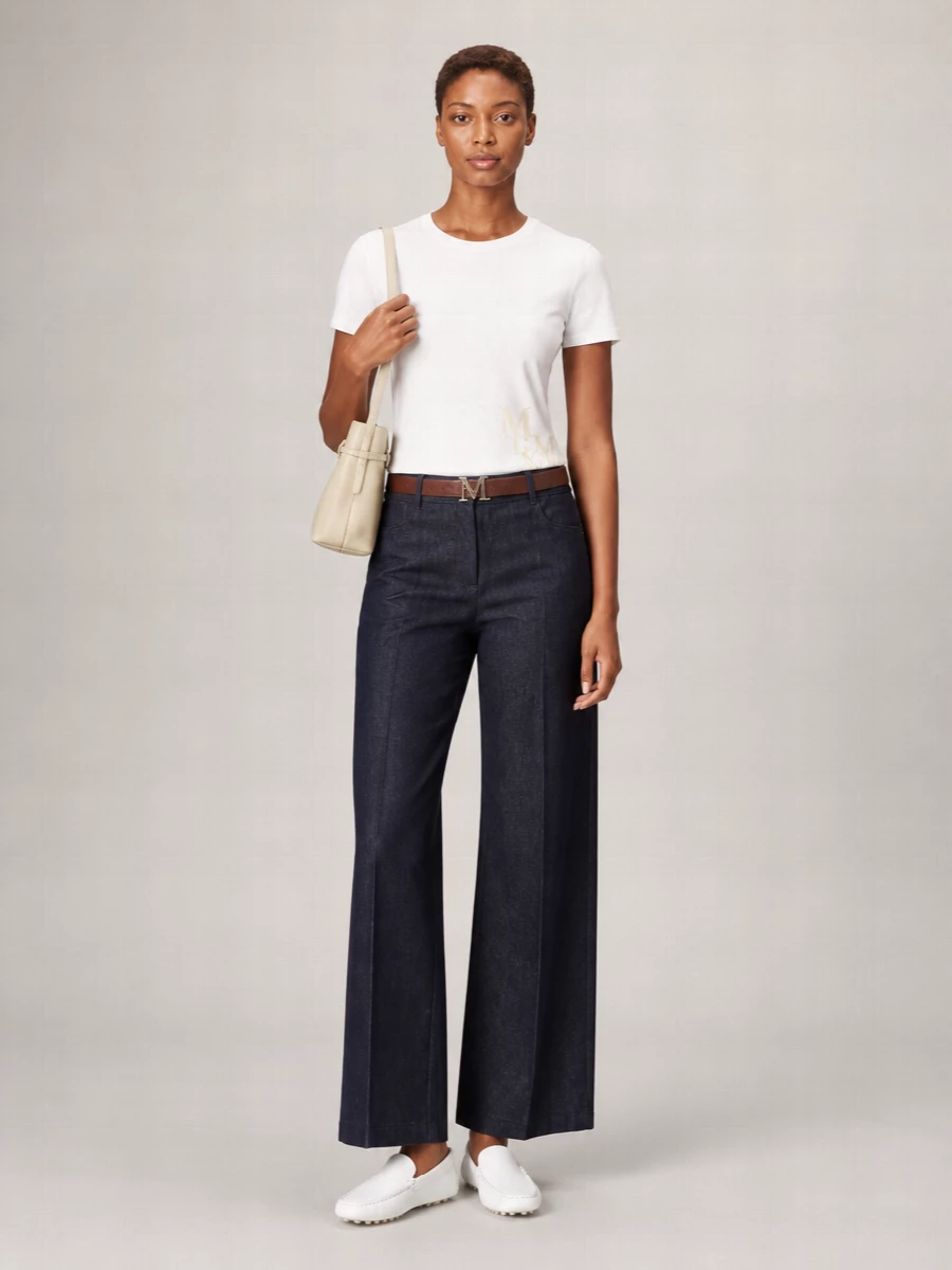 S Max Mara Logo Cotton T-Shirt