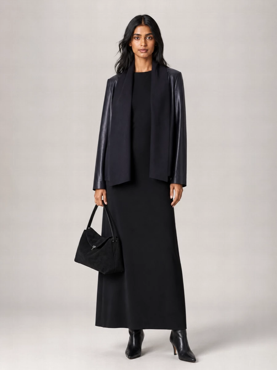 Totême Leather Scarf Jacket