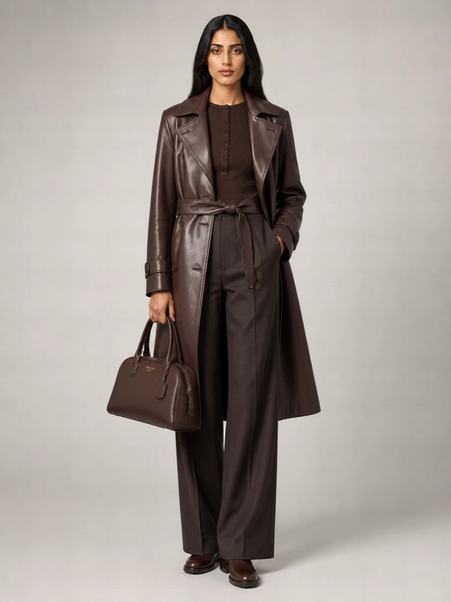 Prada Deer Leather Shoulder Bag