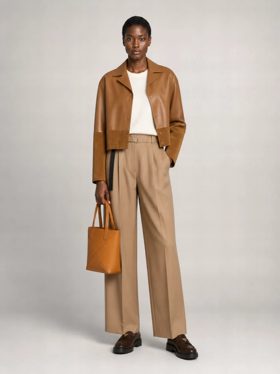 Loewe Leather Shirt Jacket