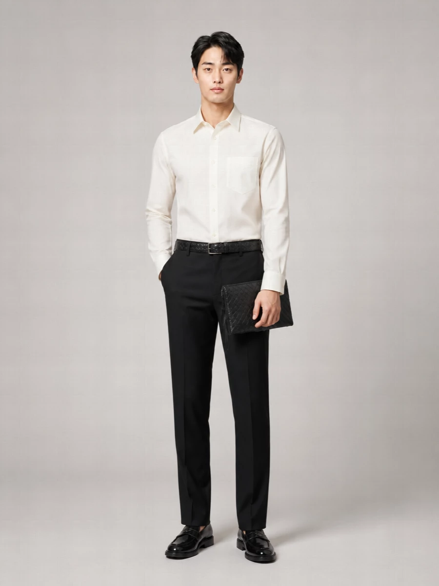Prada Virgin Wool Straight-Leg Trousers