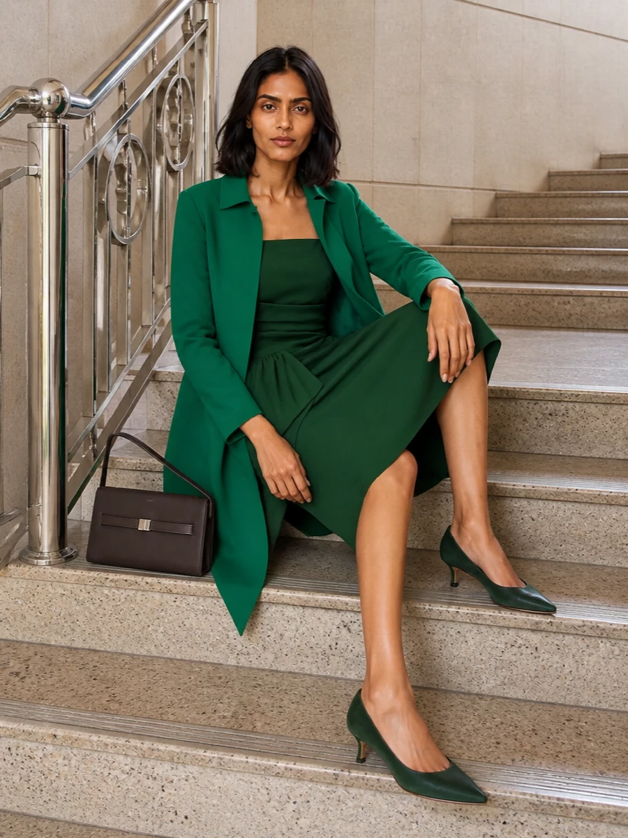 Herno emerald coat max mara green evening dress