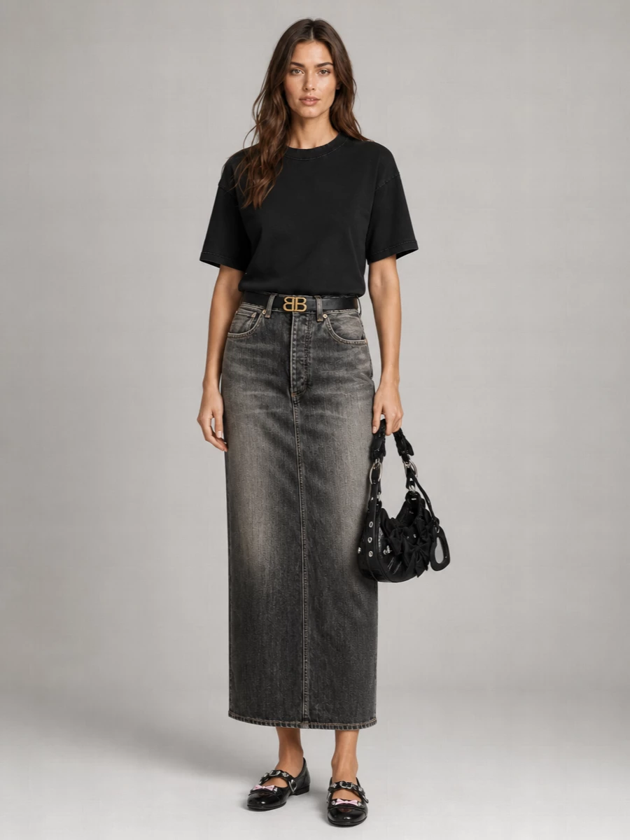 Balenciaga Cotton Lace-Up Loose-Fit T-Shirt