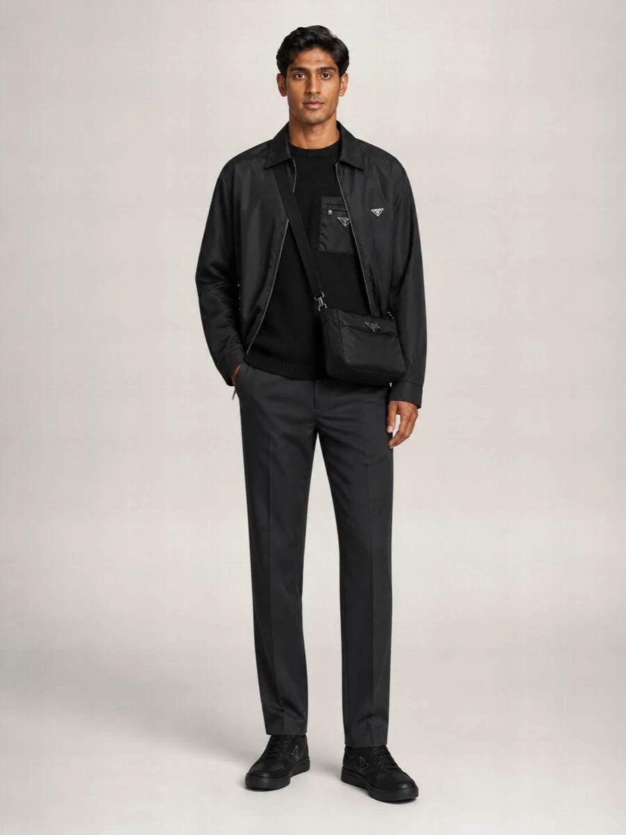 Prada Recycled Nylon Overshirt Jacket