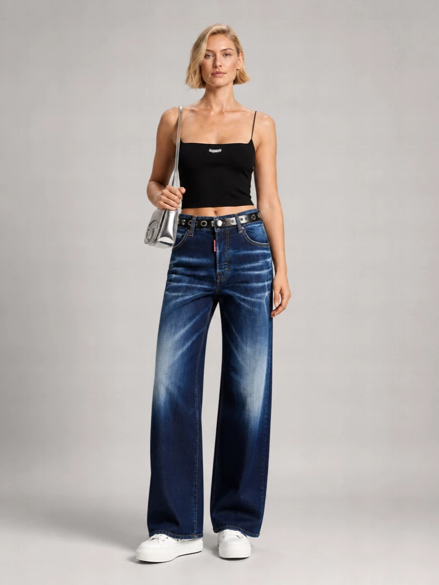 Dsquared2 Denim Wide-Leg Jeans