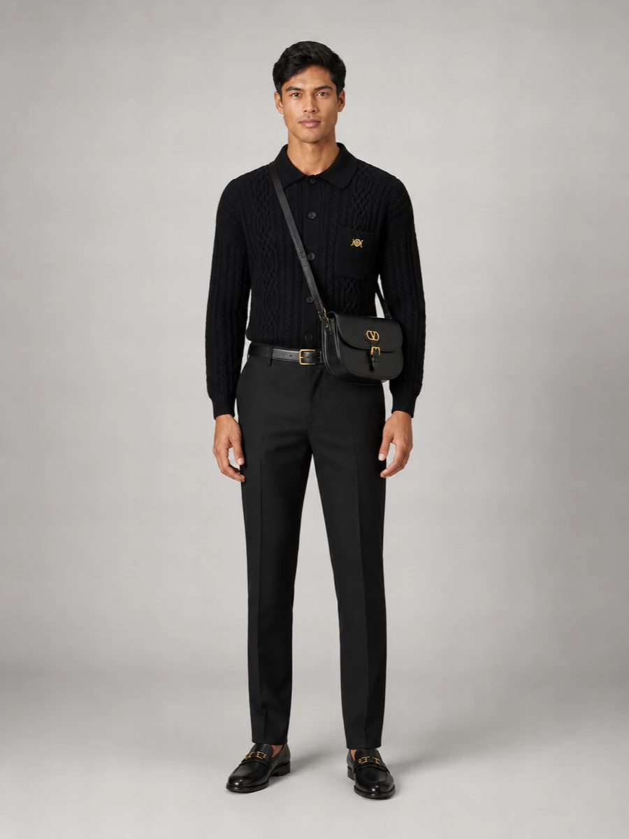 Versace Virgin Wool Cardigan