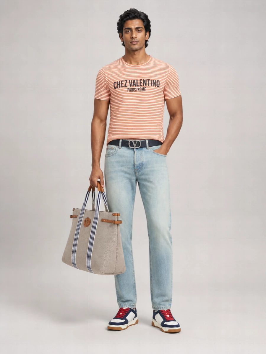 Valentino Garavani Leather Sparry Low-Top Sneakers