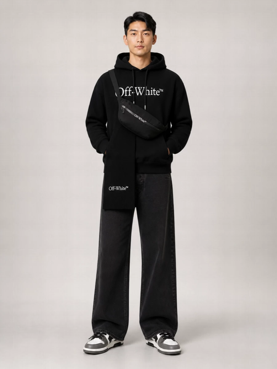 Off-White Cotton Hoodie