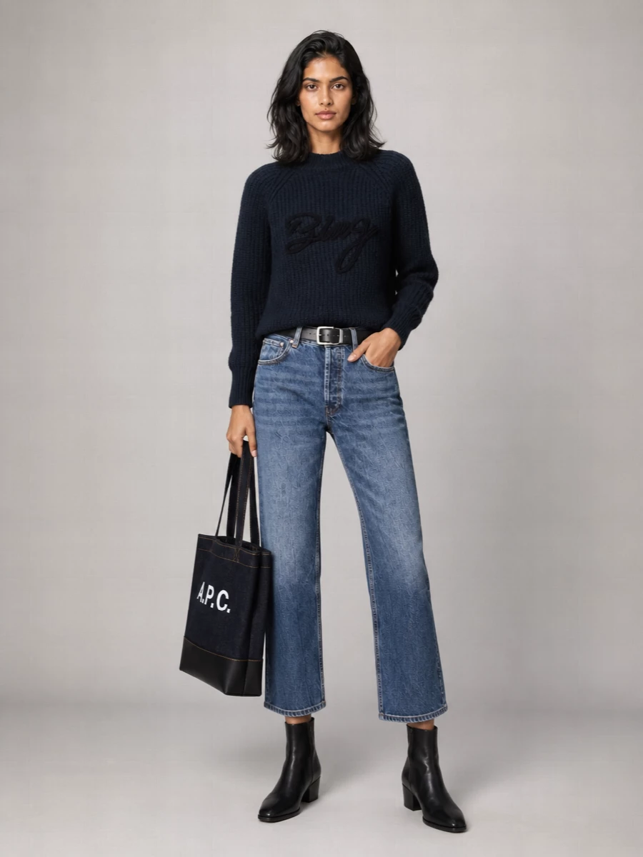 Anine Bing Cropped Jeans