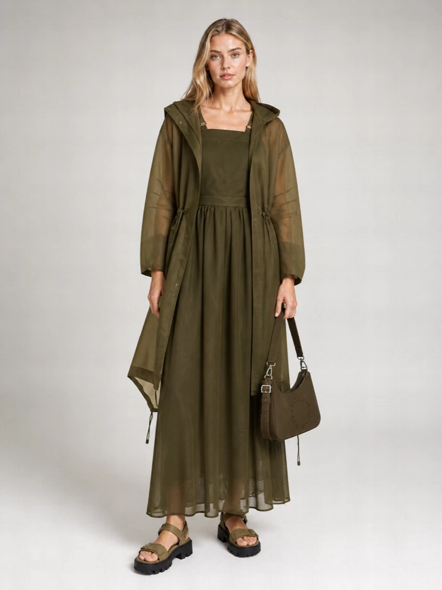 Max Mara Silk Oversized Parka