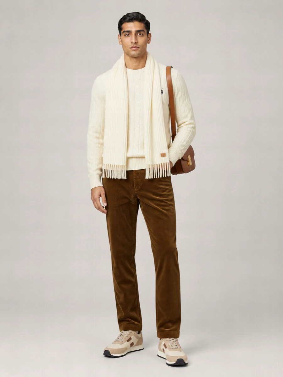 Polo Ralph Lauren Cable-Knit Wool And Cashmere Sweater