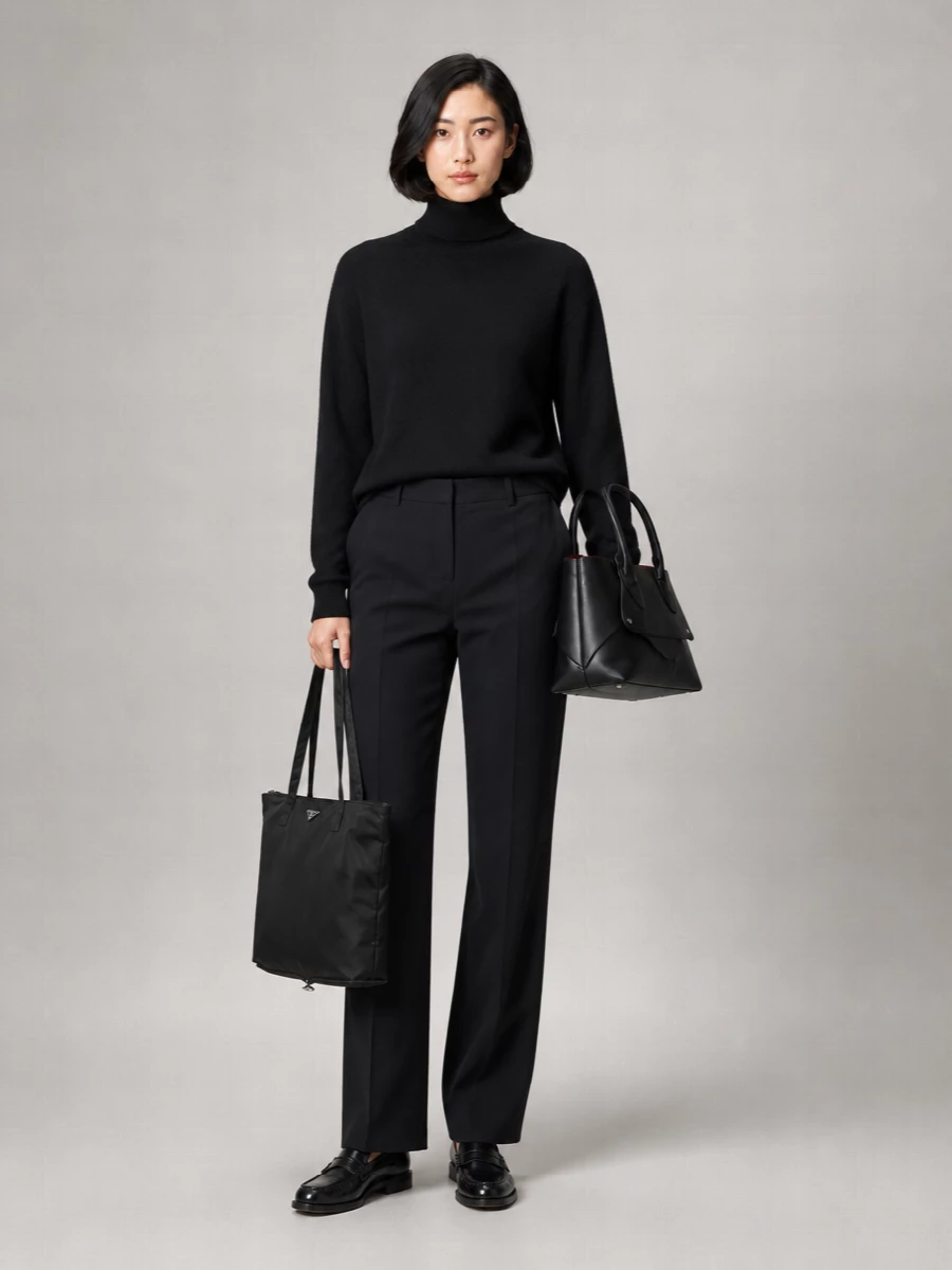 Totême Leather Tote Bag