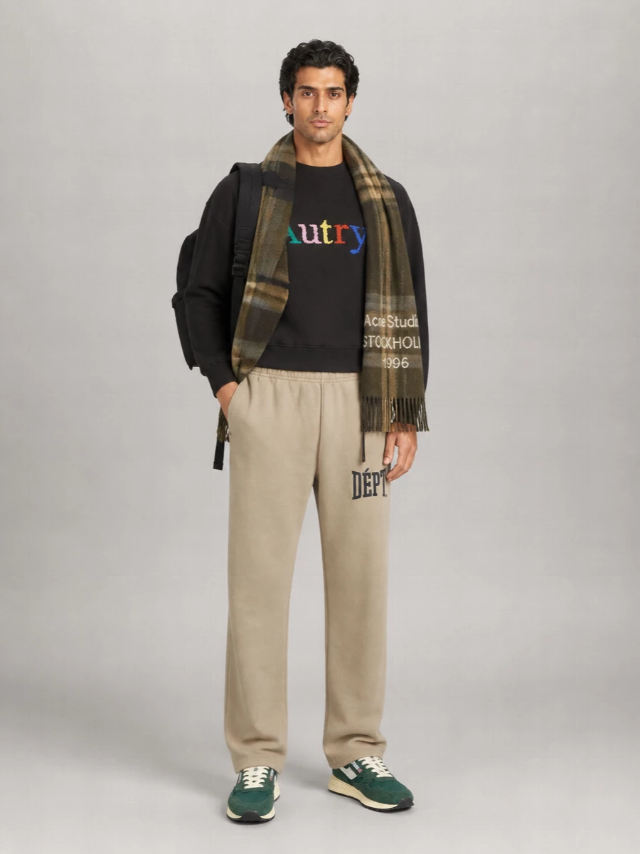 Autry Cotton Fleece Regular-Fit Logo Sweatshirt