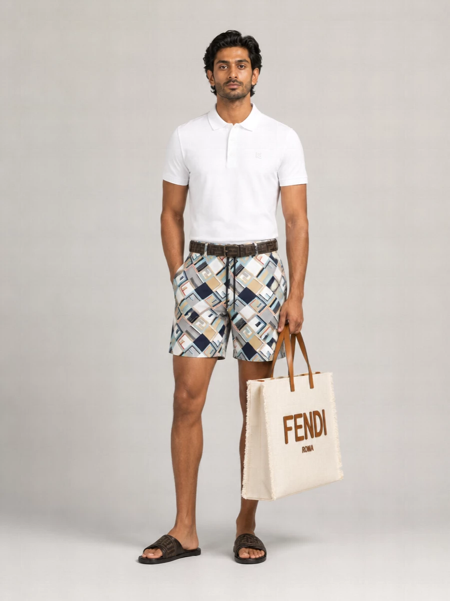 Fendi Printed Swim Shorts