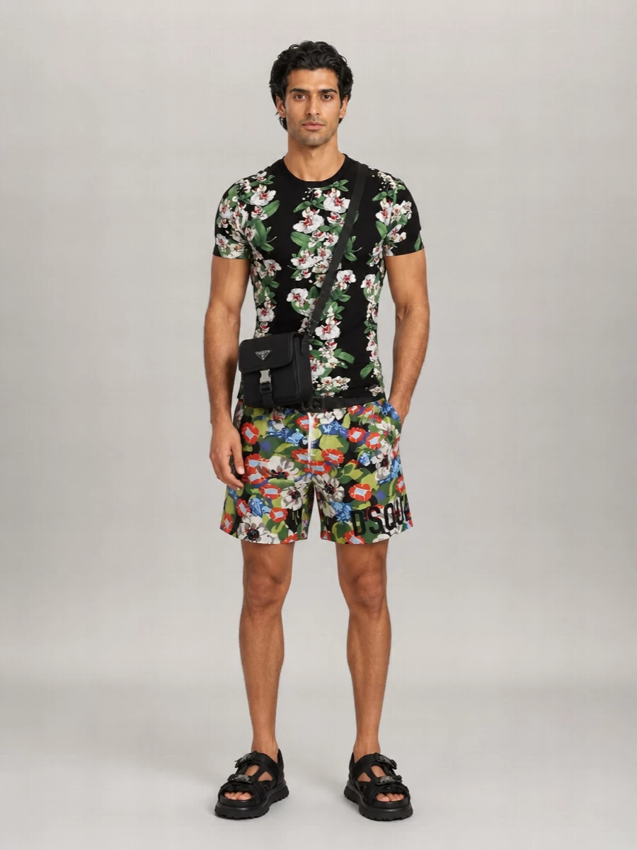 Dolce&Gabbana Floral Print Swim Shorts