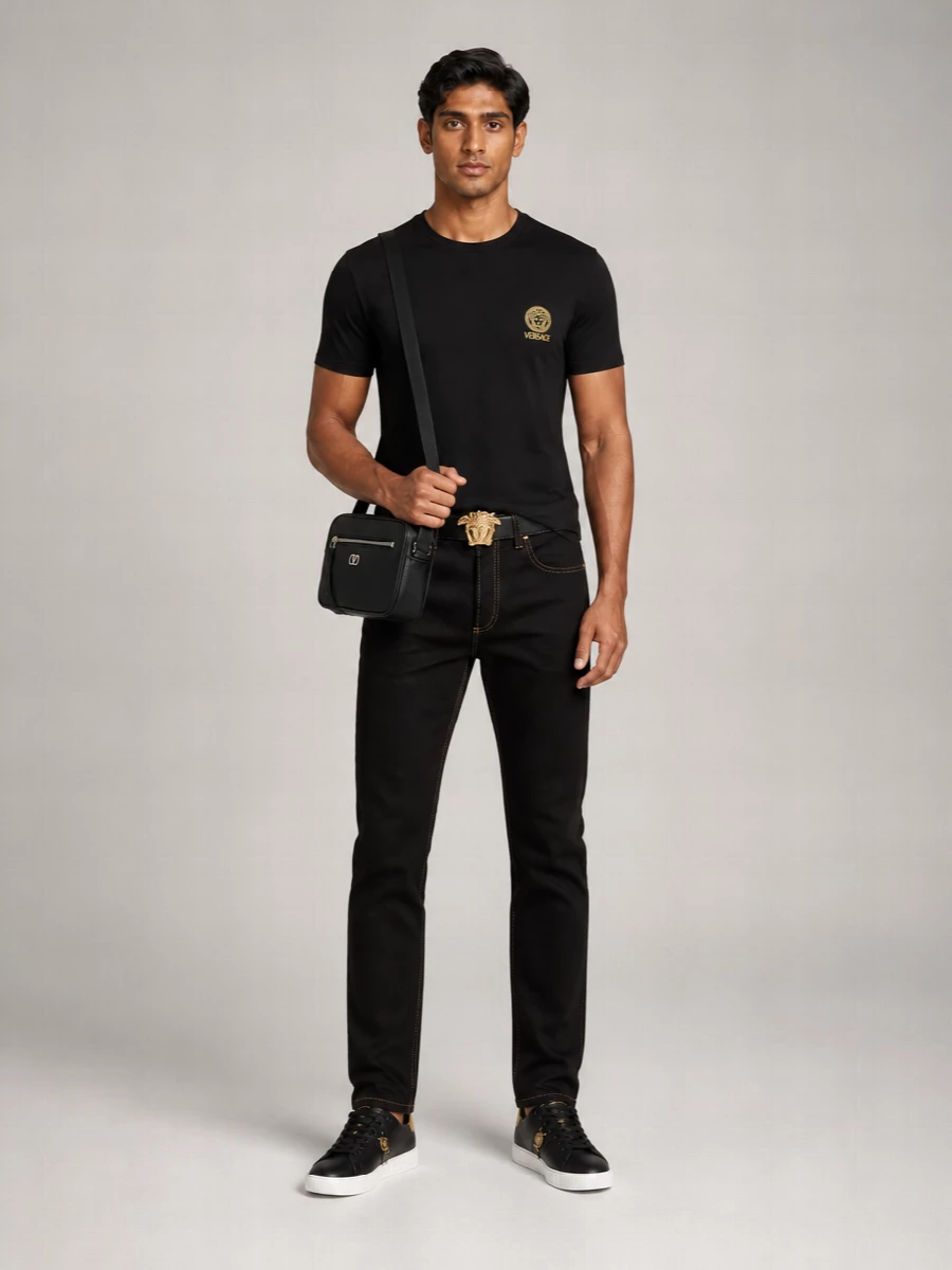 Versace Cotton Crew Neck T-Shirt 2-Pack
