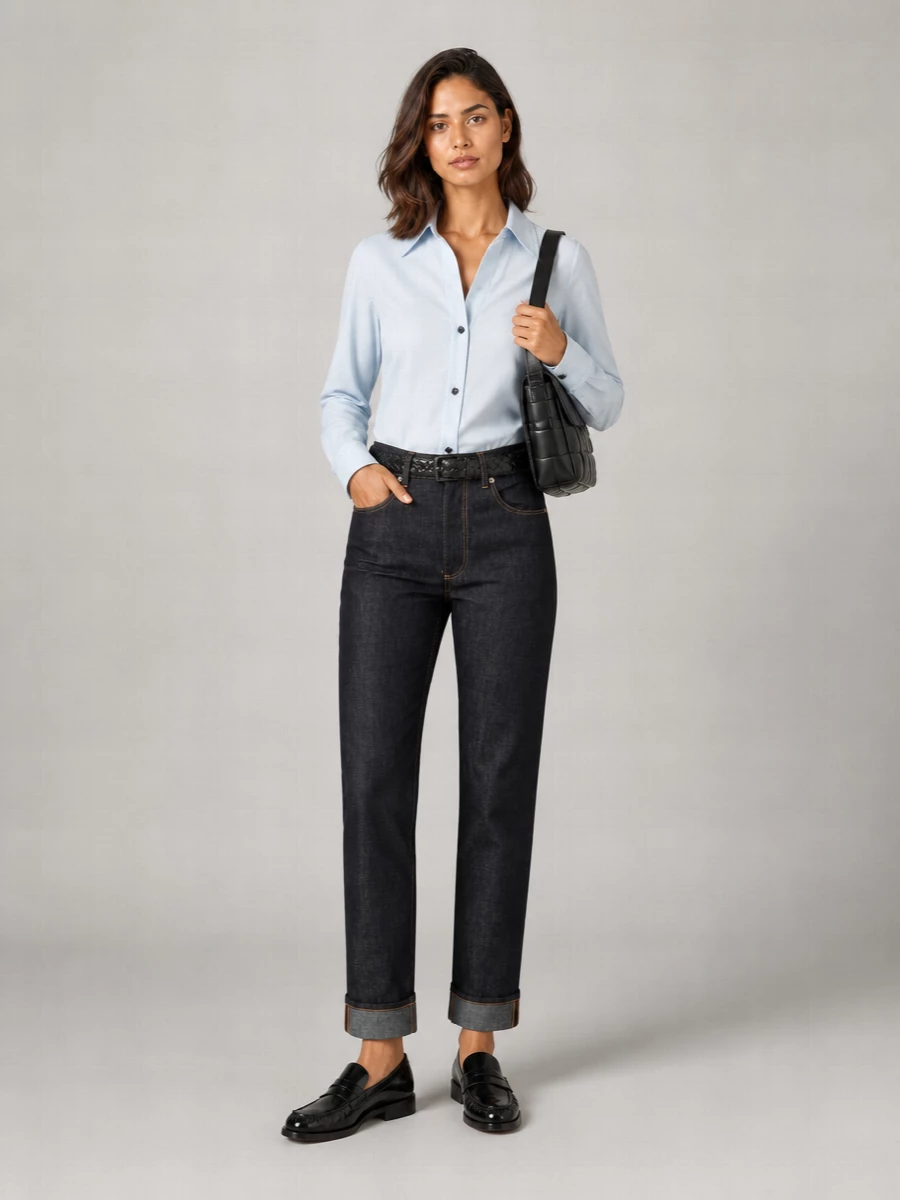 Bottega Veneta Denim Straight-Leg Jeans