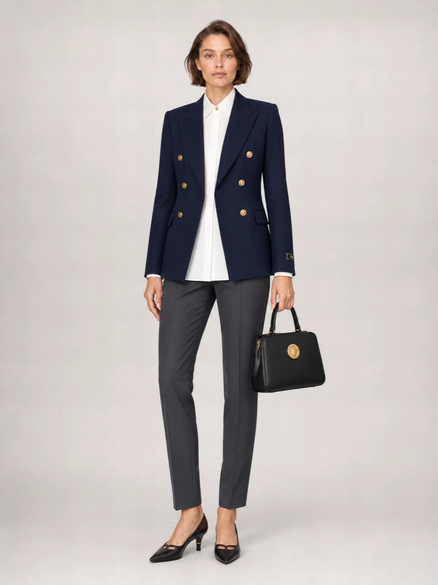Versace Double-Breasted Blazer