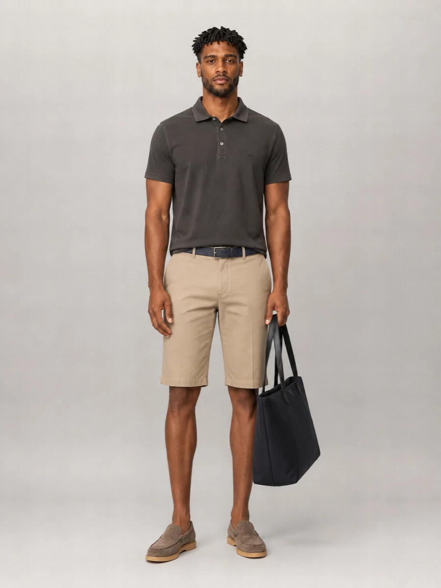 Fay Cotton Short-Sleeve Polo Shirt