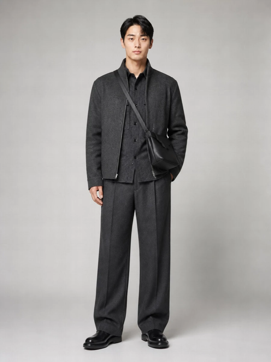 Jil Sander Wool Padded Coat