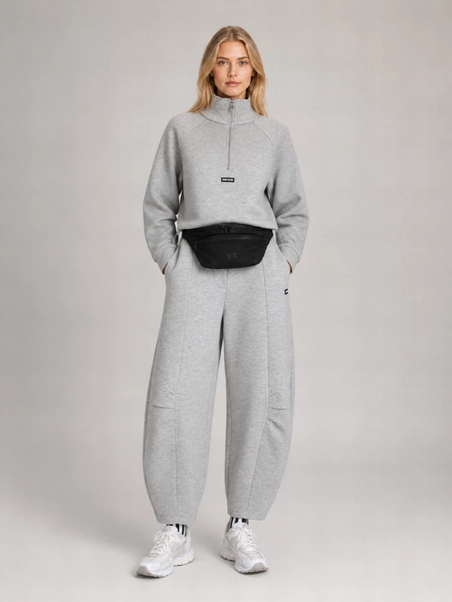Rotate Wide-Leg Track Pants