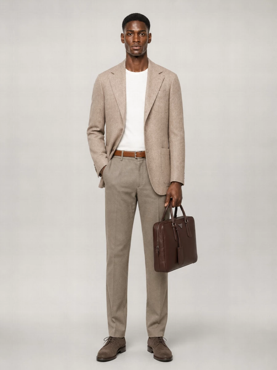 Brunello Cucinelli Cashmere Single-Breasted Suit Jacket
