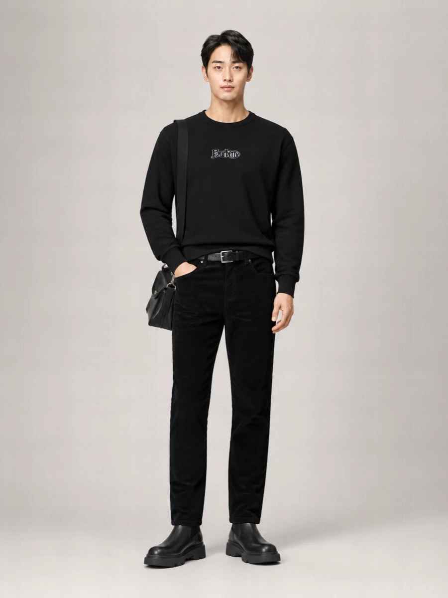 Burberry Cotton Blend Logo Sweatshirt