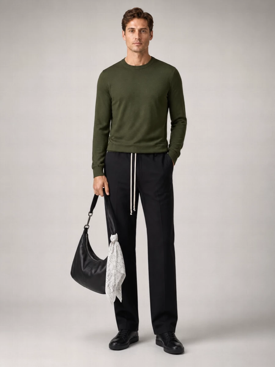Rick Owens Virgin Wool Crew-Neck Sweater