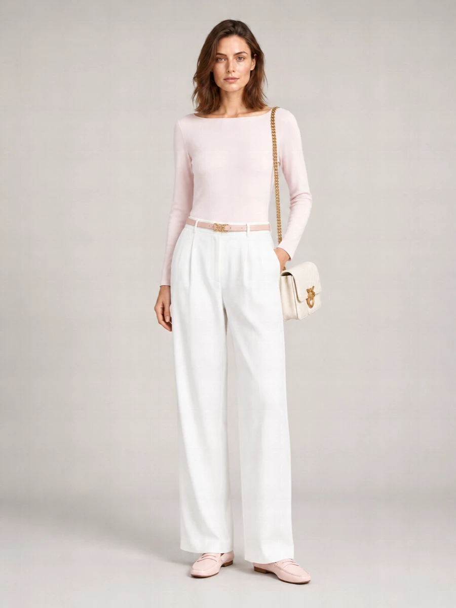 Parosh Fine-Ribbed Long-Sleeve Knitted Top