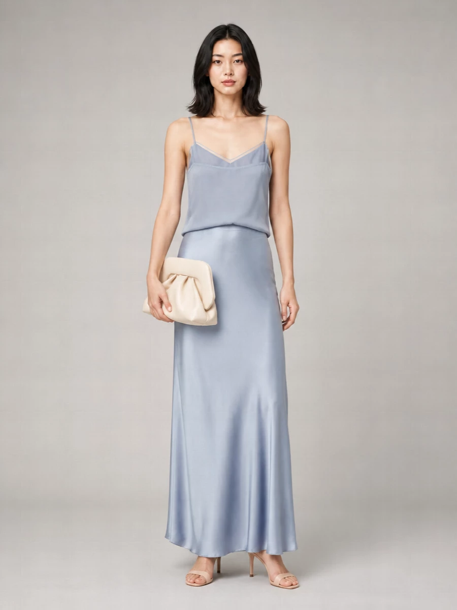 Fabiana Filippi Asymmetric Satin Skirt