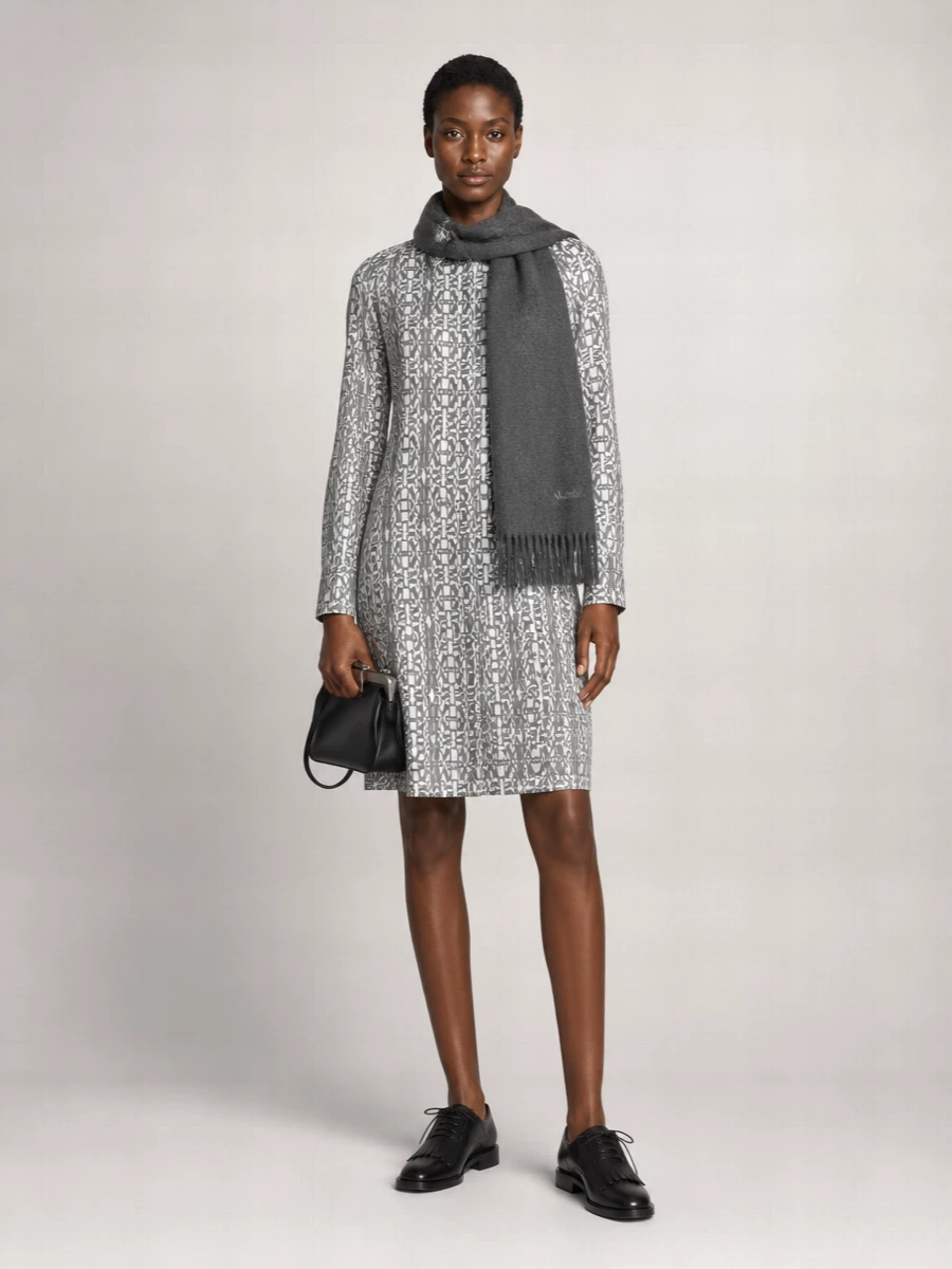 Max Mara Silk Knee-Length Dress