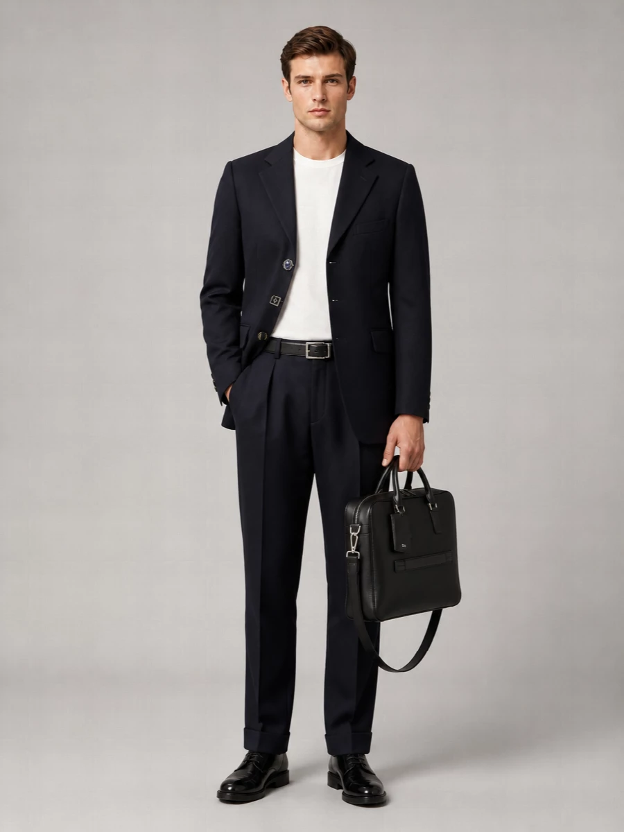 Saint Laurent Calfskin Leather Derby Shoes