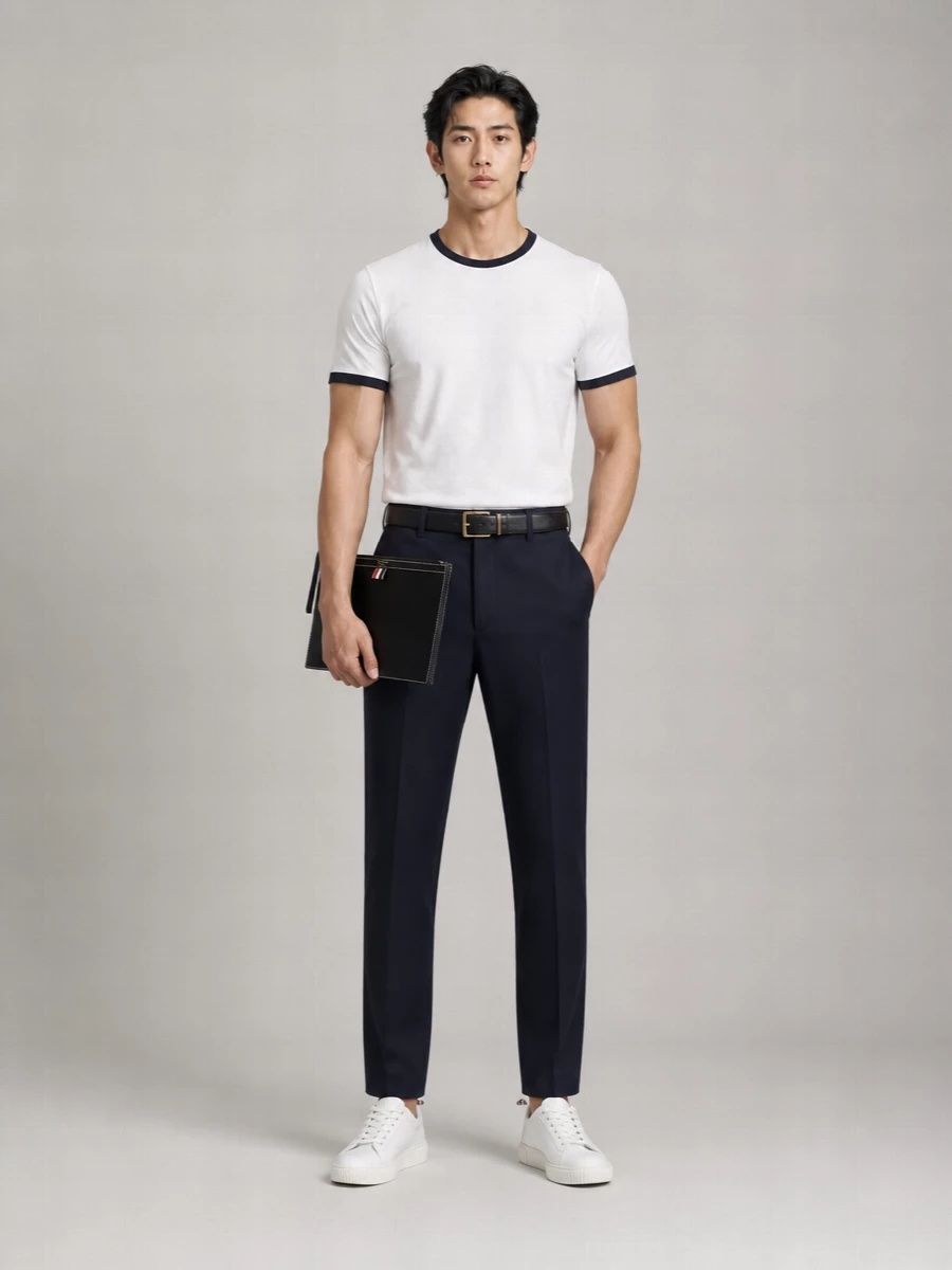Thom Browne Cotton Short-Sleeve Polo Shirt