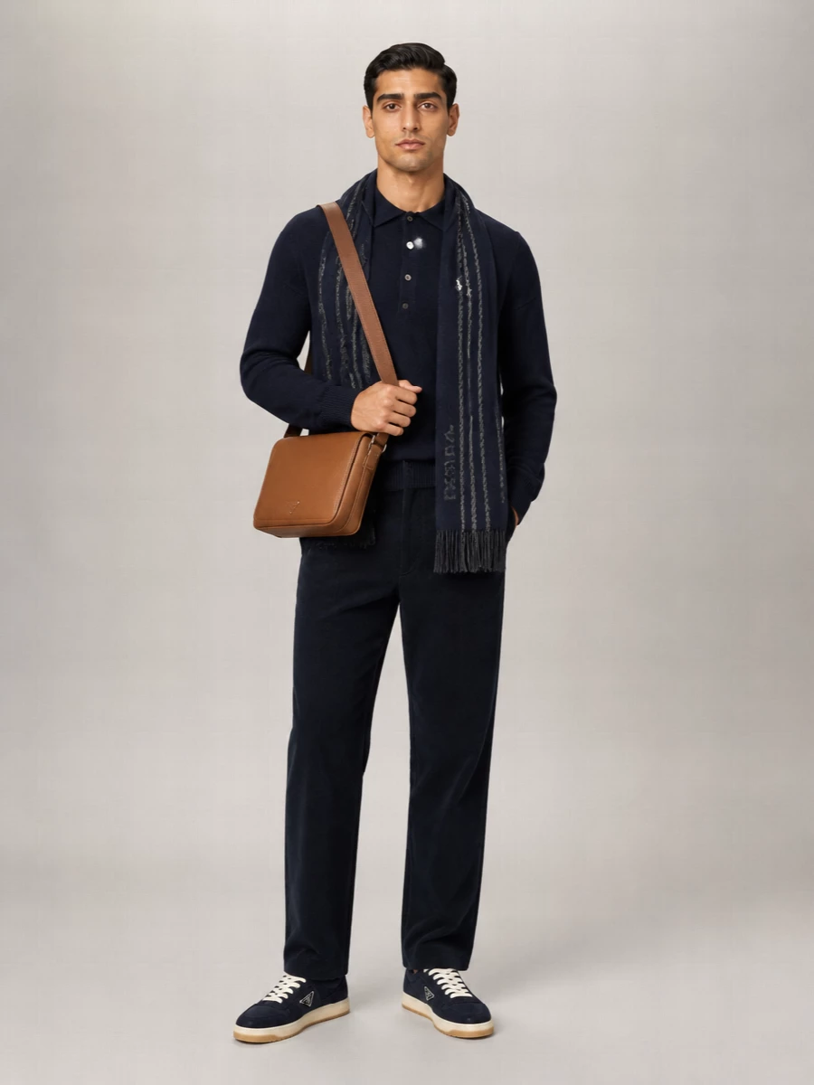 Polo Ralph Lauren Cotton Long-Sleeve Polo Sweater