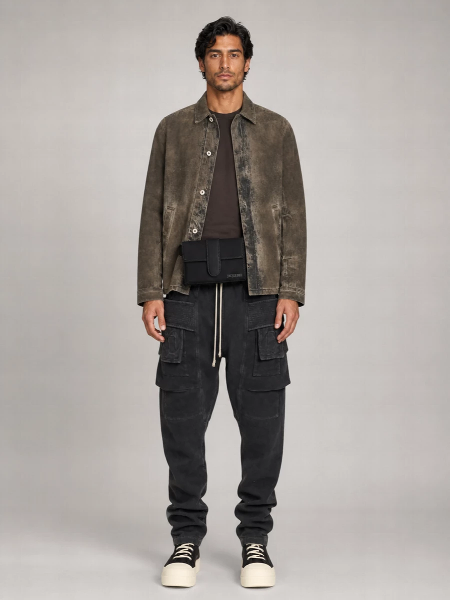 Rick Owens Drkshdw Denim Single-Breasted Jacket