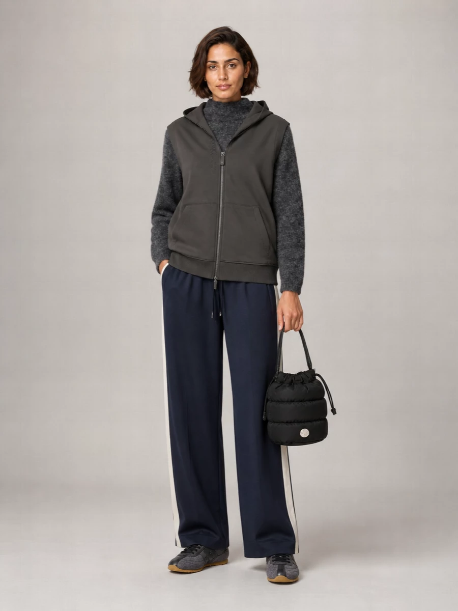 S Max Mara Hooded Zip Sweatshirt Vest